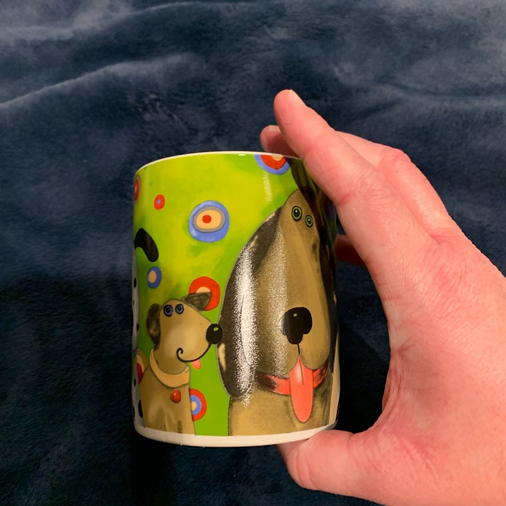 Debi Hron Coffee Mug 2010 Green Dog Design - Picture 2 of 6
